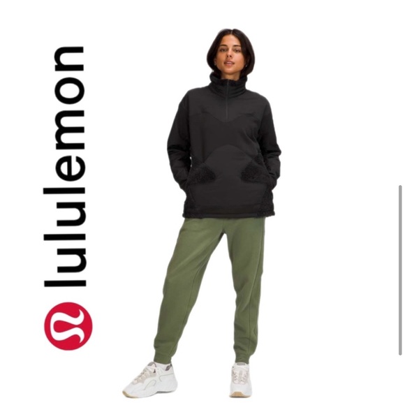 NWT LuLuLemon black Sherpa coat pullover size 4 - Picture 4 of 6